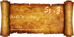 Szép Zita névjegykártya